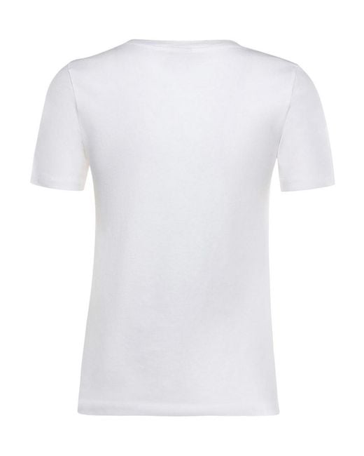 Chloé White Cotton Jersey T-Shirt With Logo
