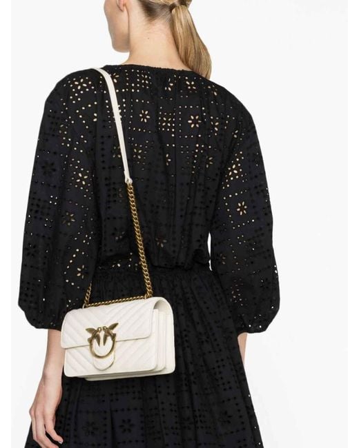 Pinko Natural Lovebird Quilted Bag