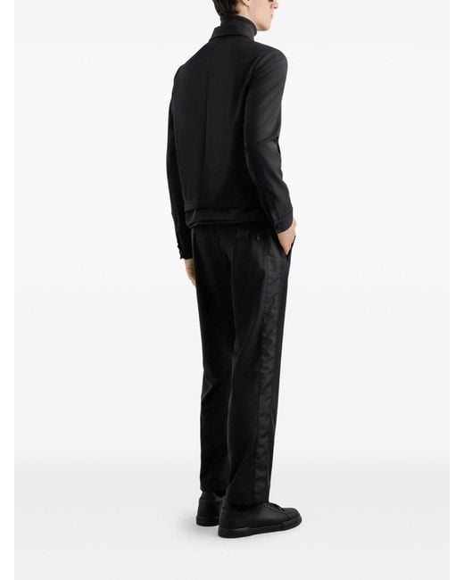 Dolce & Gabbana Black Dolce &Amp Gabbana Wool Canvas Jacket for men