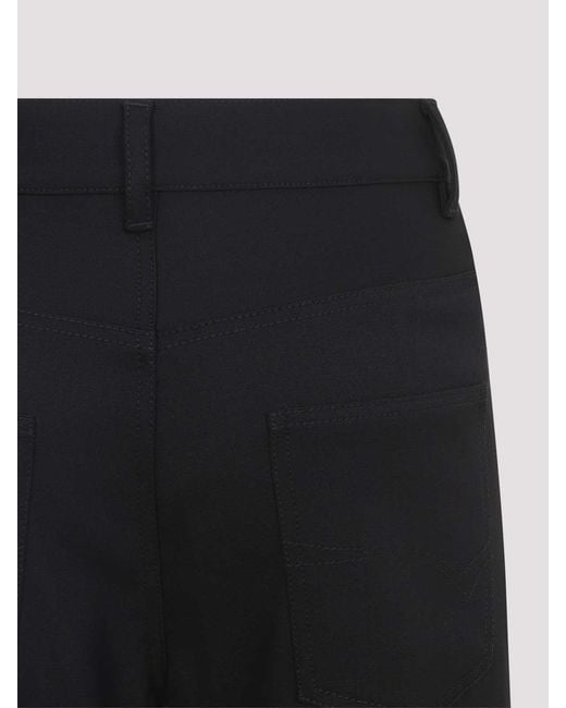 Balenciaga Blue Straight Wool Pants