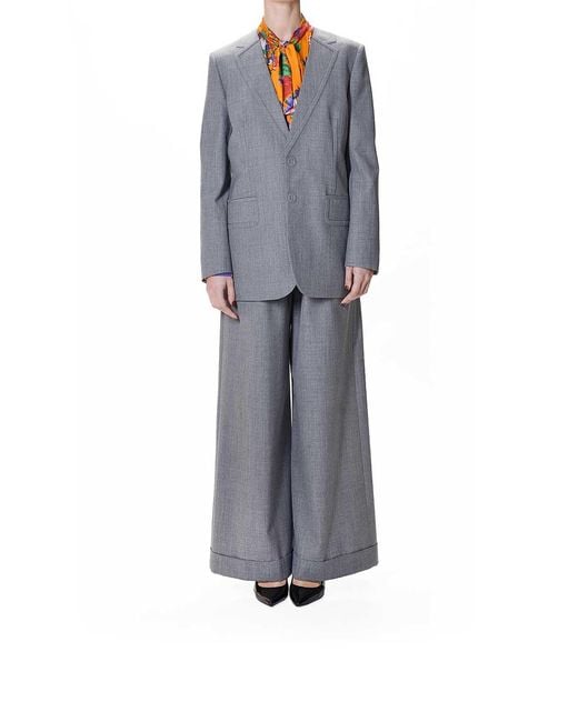 Moschino Gray Giacca Embossed