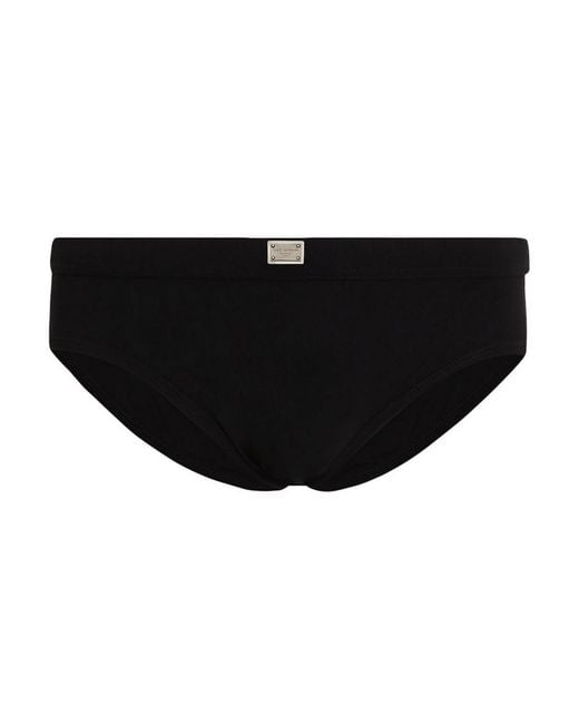 Dolce & Gabbana Black Swim Shorts for men