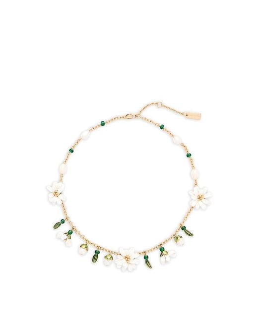 Marc Jacobs Natural The Rooted Daisy Necklace With Flowers