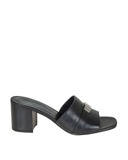 Tory Burch Black Leelee Mule