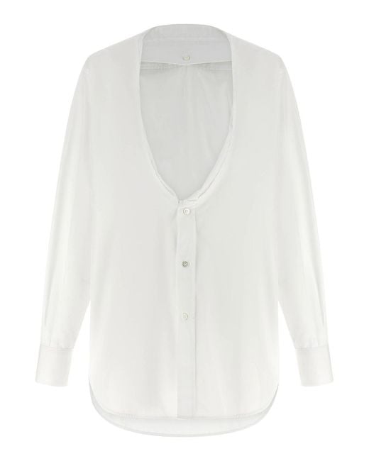 Maison Margiela White Poplin Shirt