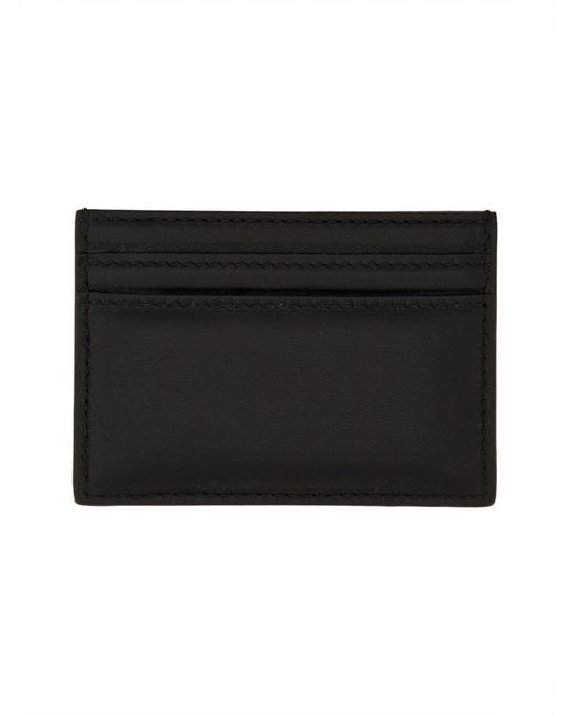 McQueen White Leather Card Holder
