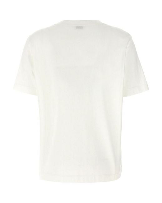 Brunello Cucinelli White T-Shirt Monile