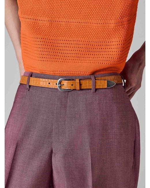 Paul Smith White Coconut Belt for men