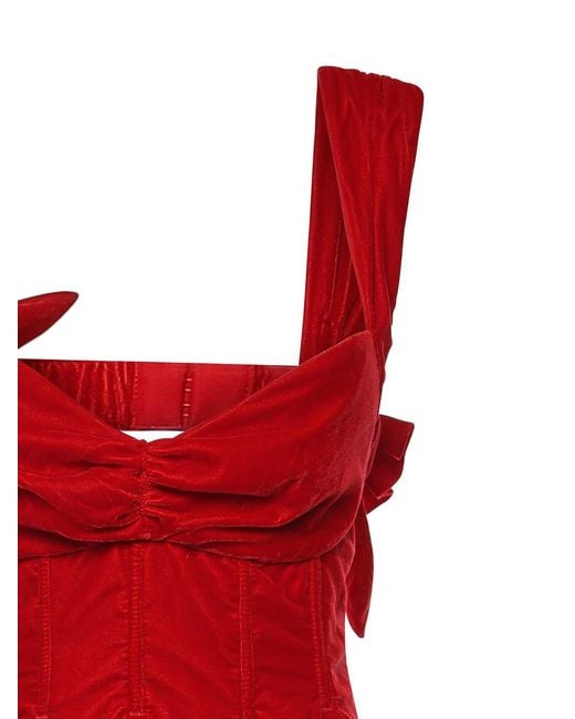 For Love & Lemons Red August Mini Dress