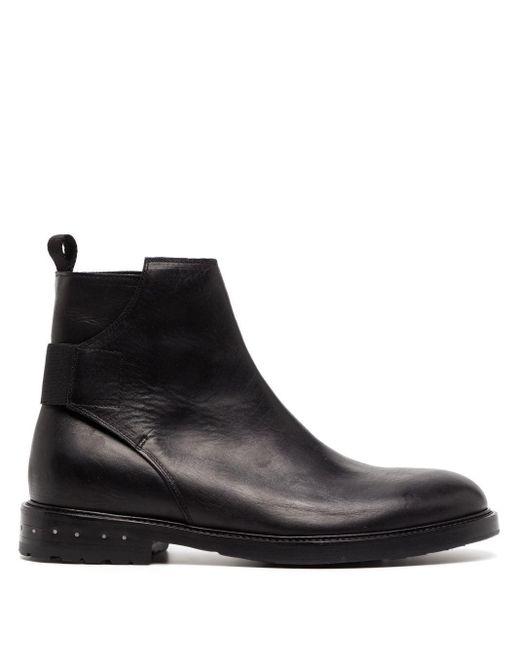 Nicolas Andreas Taralis Black 30mm Leather Boots for men