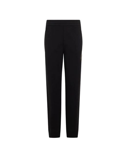 Moncler Black Logo-Patch Track Pants for men