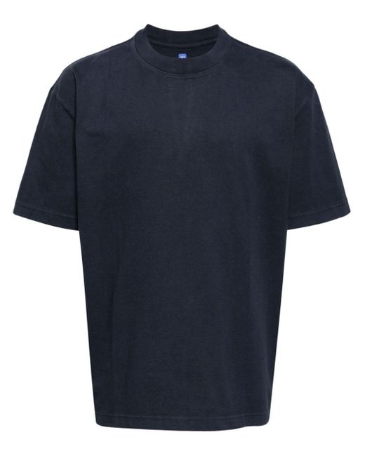 Yeezy Blue Crew-neck Cotton T-shirt for men