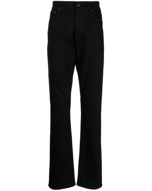Dunhill Black Five-pocket Straight-leg Trousers for men