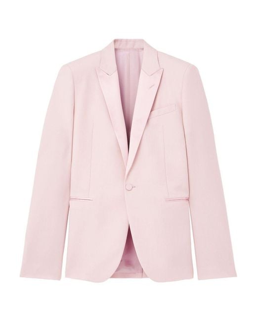 McQueen Pink Button Blazer for men