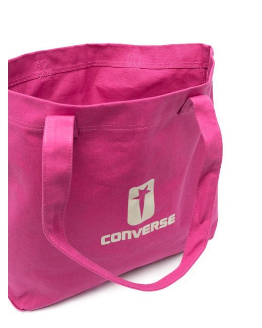 Rick Owens DRKSHDW Turbodrk Logo-print Tote Bag in Pink | Lyst UK