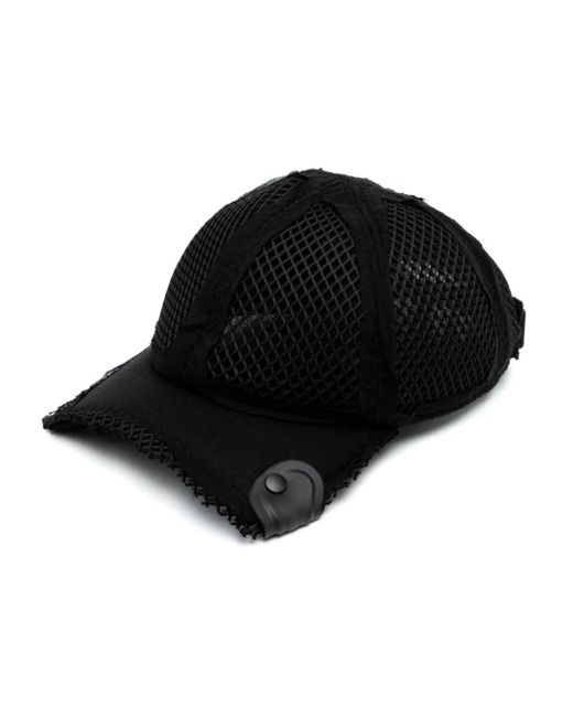 Innerraum Black Object Cp7 Cropped Baseball Cap for men