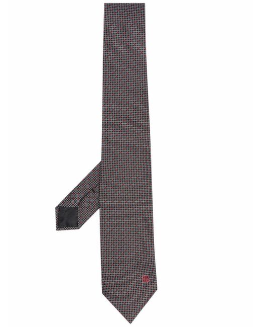Givenchy Multicolor 4G Embroidered Silk Tie for men