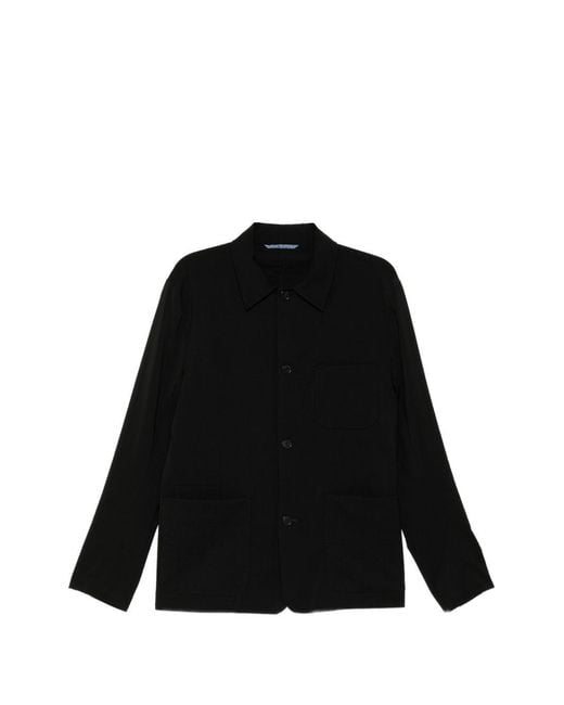 Paul Smith Black Button Pocket Wool Jacket for men