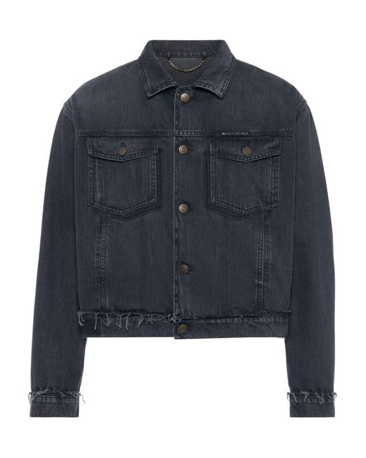 Maison Margiela Blue Buttoned Jacket for men