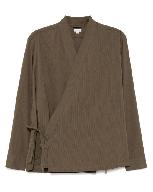 Caruso Green Seersucker Jacket for men