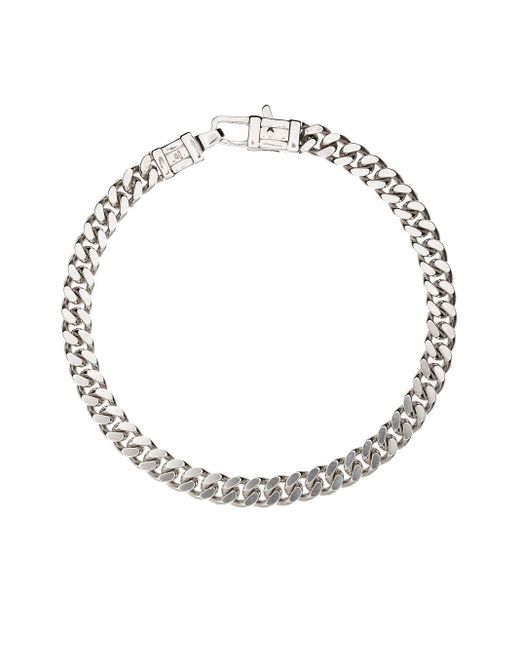 Tom Wood Metallic Large Curb-Chain Bracelet for men