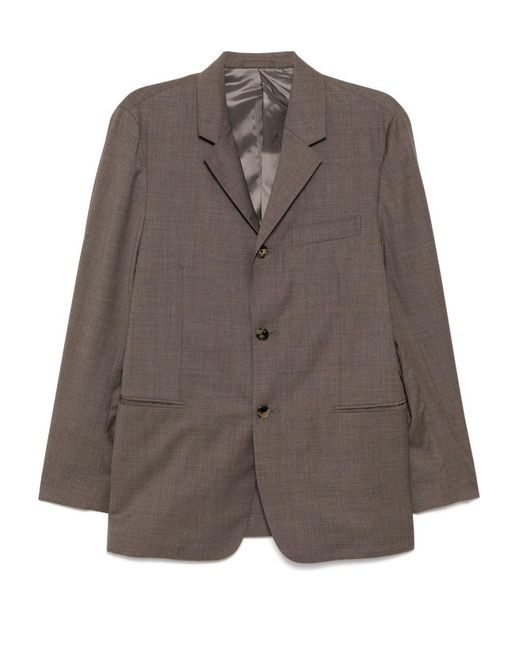 Caruso Brown Hedda Single-Breasted Blazer for men