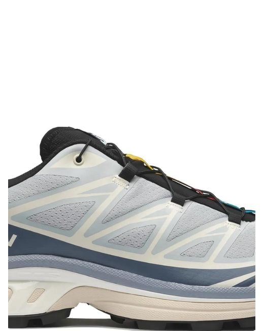 Salomon Gray Pearl Panelled Sneakers for men