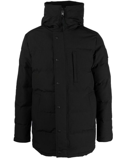 Canada Goose Logo-patch Padded Down Jacket in Black for Men | Lyst UK