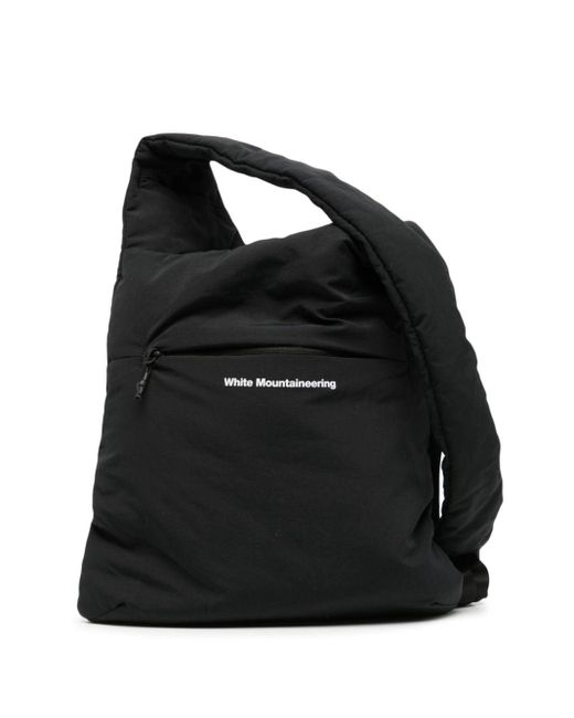 White Mountaineering Black Logo-print Messenger Bag for men