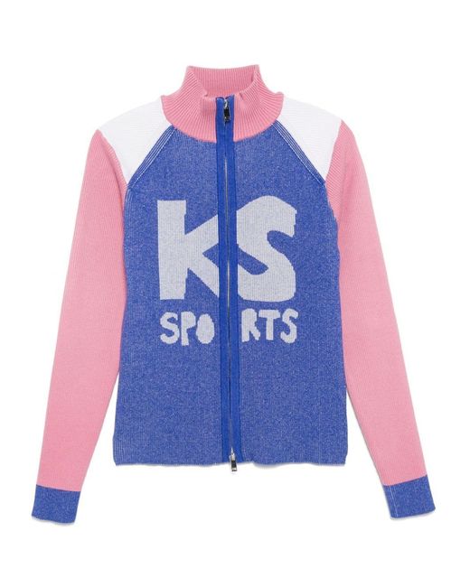 Kidsuper Blue Retro Cardigan for men