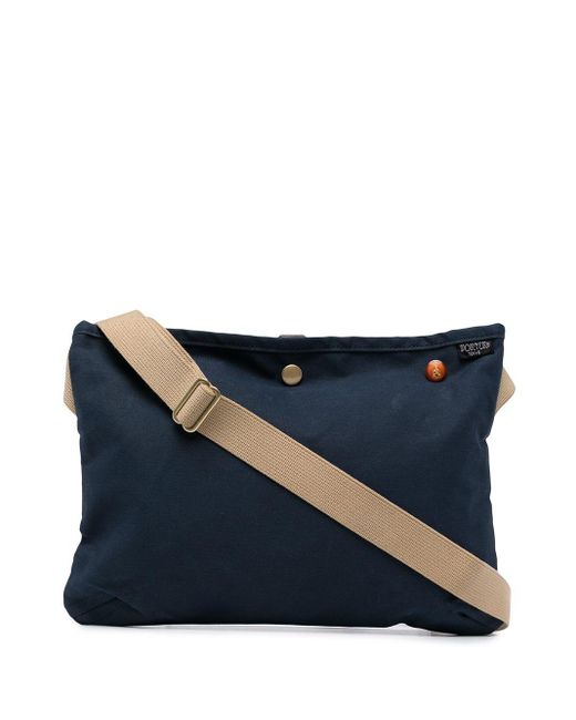 Porter-Yoshida and Co Blue Small Two-Tone Shoulder Bag for men