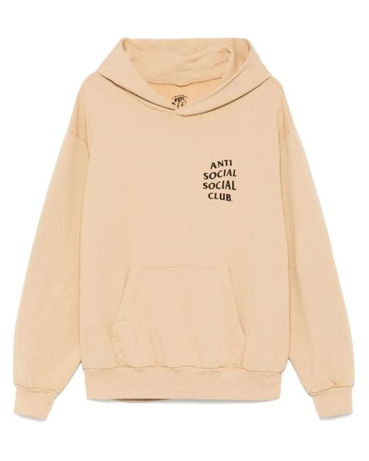 ANTI SOCIAL SOCIAL CLUB Natural Logo-Print Hoodie for men
