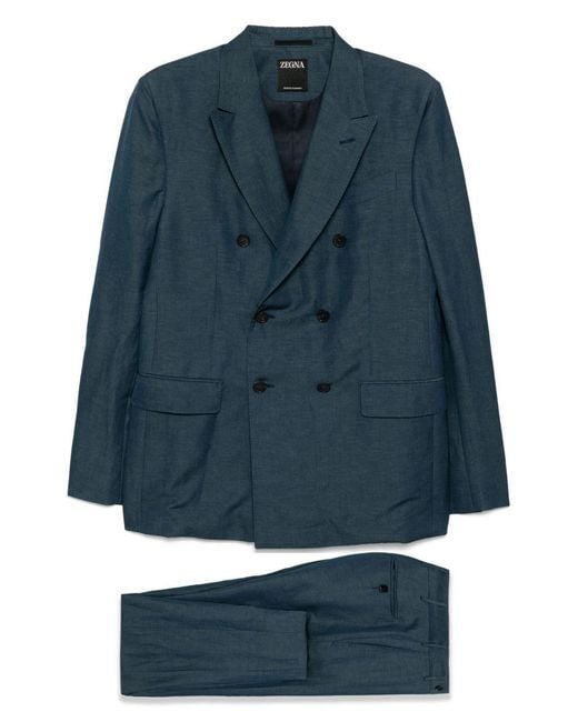 Zegna Blue Trofeo Suit for men
