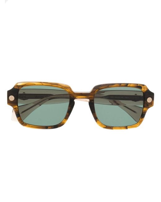 Vivienne Westwood Green Tortoiseshell Square-Frame Sunglasses for men