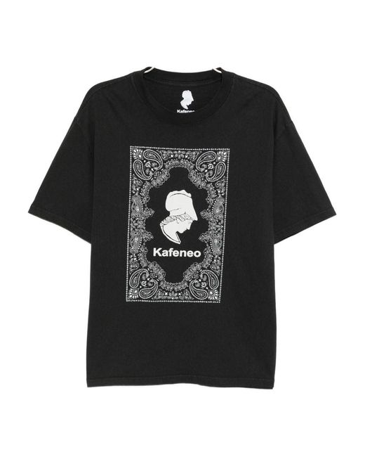 Kafeneo by TBF Black Graphic Print T-Shirt for men