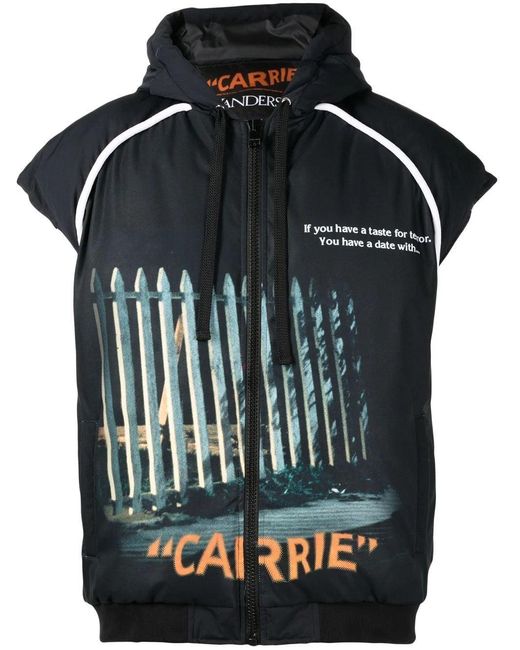 J.W. Anderson Black Carrie Padded Vest for men