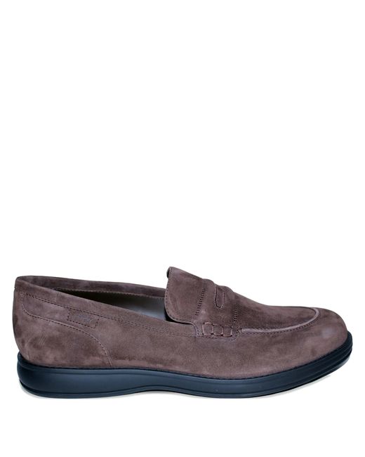 Brioni Brown Suede Penny Loafers for men