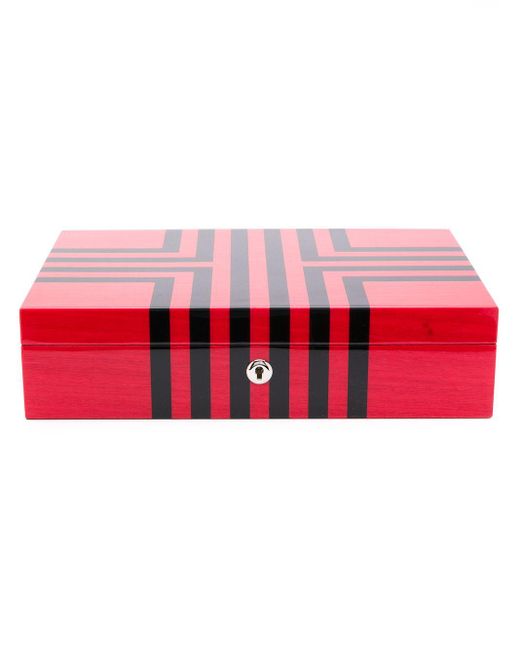 Rapport Red Labyritnh Collector 10 Watch Box for men