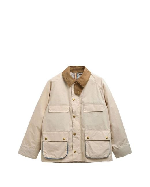 Barbour Natural X Paul Smith Sugarlump Corduroy-Collar Jacket for men