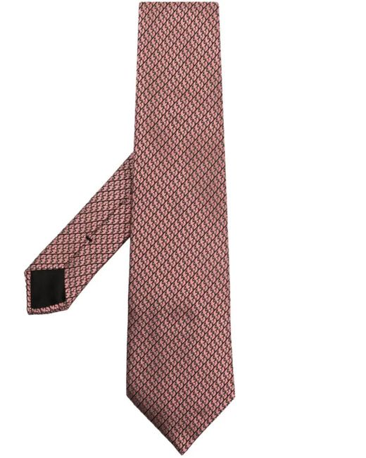 Givenchy Purple Abstract-print Silk Tie for men