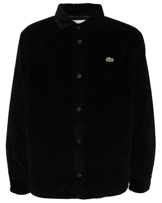 Lacoste Black Oversized Corduroy Jacket for men