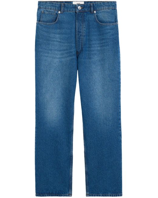 AMI Blue Loose-fit Straight-leg Jeans for men