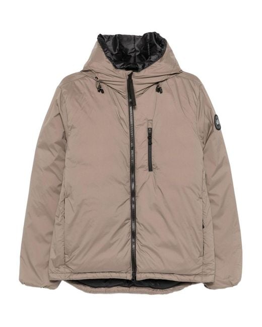 Canada Goose Gray Lodge Hooded Zip-Fastening Jacket for men