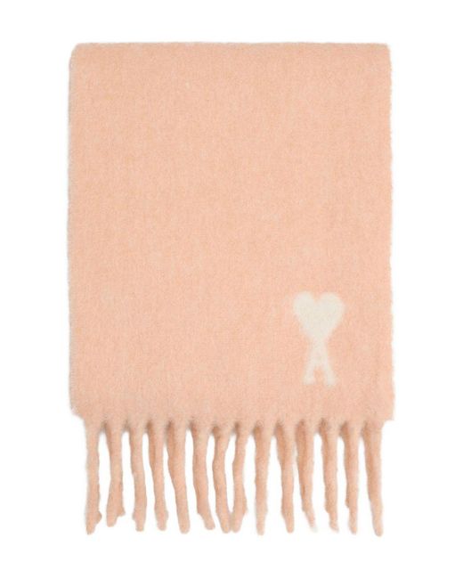 AMI Natural Off Ami De Coeur Scarf for men