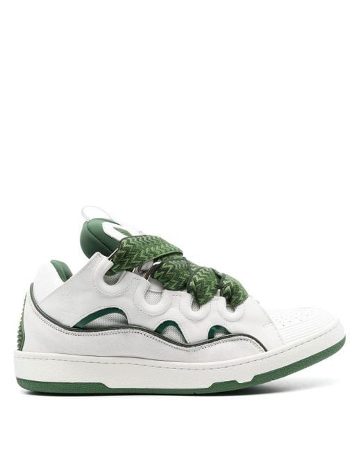 Lanvin Green Curb Low-Top Sneakers for men