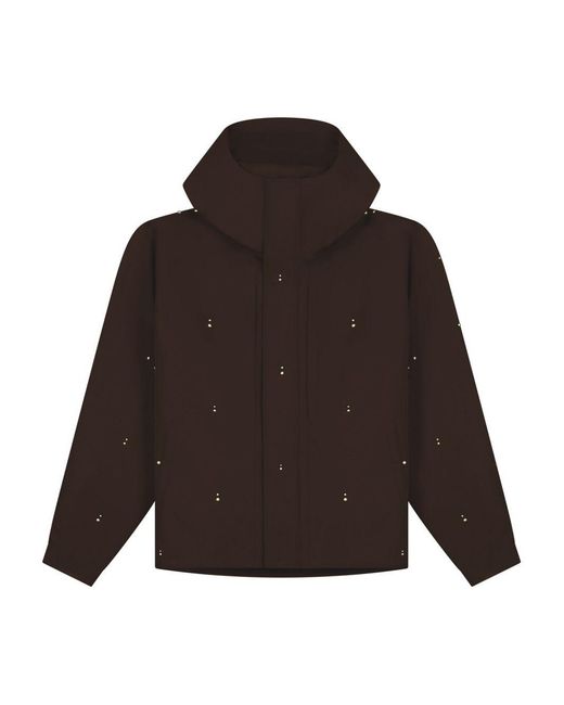 Arte' Brown Technical Revits Jacket for men
