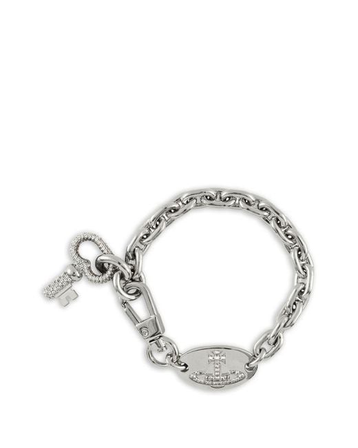 Vivienne Westwood Metallic Ovidia Bracelet for men