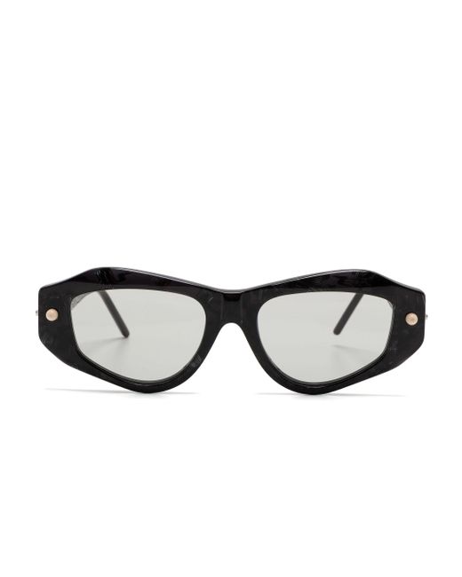 Kuboraum Black P15 Geometric-Frame Sunglasses for men