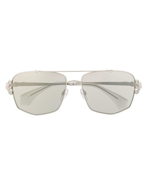 Vivienne Westwood Gray Pilot-frame Tinted Sunglasses for men