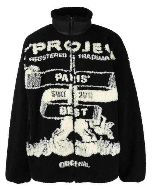Y. Project Black Paris' Best Jacquard Fleece Jacket for men